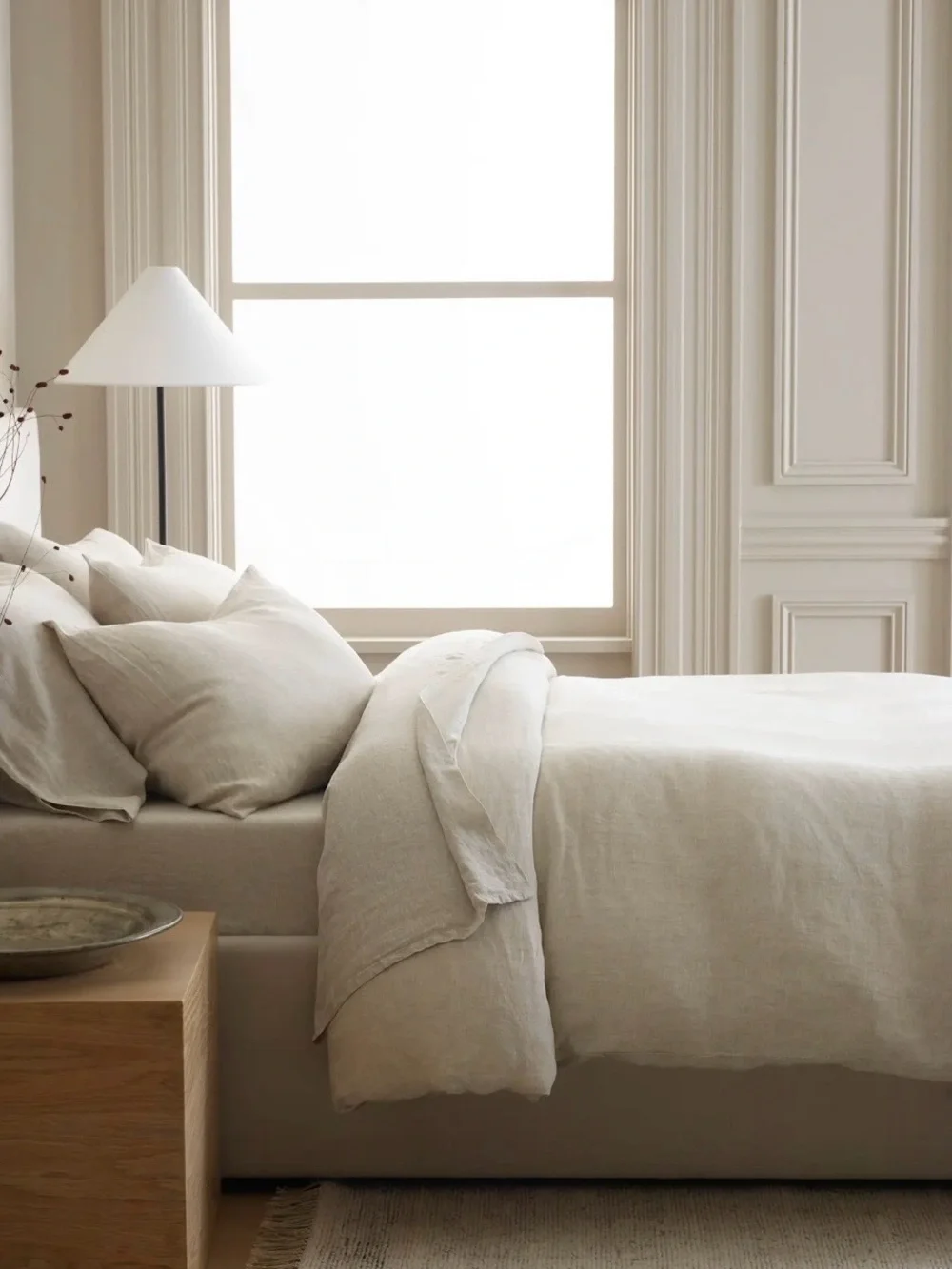 NEW Quince European Linen Chambray Duvet Cover, Full/Queen (Natural)